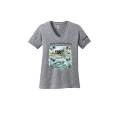 Central Florida Port & Co™ Women's Core Cotton V-Neck Tee