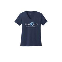 Michigan Port & Co™ Women's Core Cotton V-Neck Tee