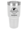 The Carolinas Owners Group Polar Camel 30 oz. White Vacuum Insulated Ringneck Tumbler with Clear Lid