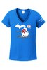 Michigan - Gildan® Ladies Heavy Cotton™ 100% Cotton V-Neck T-Shirt